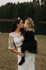 Romantic Moody Autumnal Woodland Wedding 66