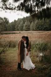 Romantic Moody Autumnal Woodland Wedding 68