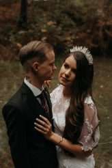 Romantic Moody Autumnal Woodland Wedding 71