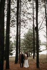 Romantic Moody Autumnal Woodland Wedding 74