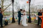 colourful brixton bandstand school hall london wedding 18