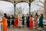 colourful brixton bandstand school hall london wedding 19