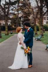 colourful brixton bandstand school hall london wedding 30