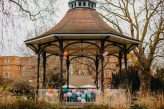 colourful brixton bandstand school hall london wedding 33