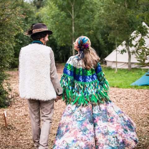Boho Hippy Festival Wedding with a Shamanic Ceremony (46)