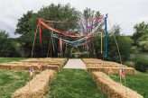 Botanical Rainbow Summer Festival Wedding (17)