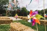 Botanical Rainbow Summer Festival Wedding (18)