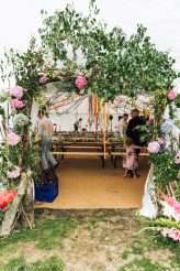 Botanical Rainbow Summer Festival Wedding (22)