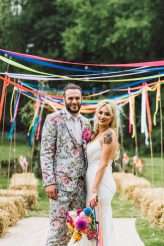 Botanical Rainbow Summer Festival Wedding (58)