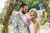 Botanical Rainbow Summer Festival Wedding (60)