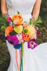 Botanical Rainbow Summer Festival Wedding (67)