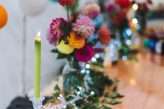 Botanical Rainbow Summer Festival Wedding (82)