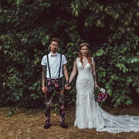 Rustic Woodland Rock n Roll Vegan Wedding 28