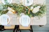 Southern Lodge Wedding with Modern Bohemian Styling & The Guests All in White (11)
