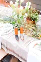 Southern Lodge Wedding with Modern Bohemian Styling & The Guests All in White (14)