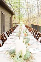 Southern Lodge Wedding with Modern Bohemian Styling & The Guests All in White (16)