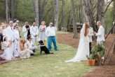 Southern Lodge Wedding with Modern Bohemian Styling & The Guests All in White (24)
