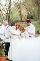 Southern Lodge Wedding with Modern Bohemian Styling & The Guests All in White (27)