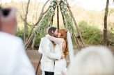 Southern Lodge Wedding with Modern Bohemian Styling & The Guests All in White (28)