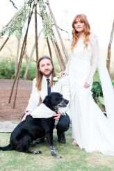 Southern Lodge Wedding with Modern Bohemian Styling & The Guests All in White (29)