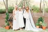 Southern Lodge Wedding with Modern Bohemian Styling & The Guests All in White (34)