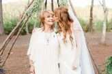 Southern Lodge Wedding with Modern Bohemian Styling & The Guests All in White (35)