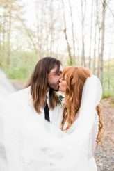 Southern Lodge Wedding with Modern Bohemian Styling & The Guests All in White (36)