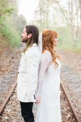 Southern Lodge Wedding with Modern Bohemian Styling & The Guests All in White (40)