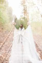 Southern Lodge Wedding with Modern Bohemian Styling & The Guests All in White (43)