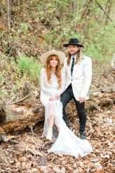 Southern Lodge Wedding with Modern Bohemian Styling & The Guests All in White (45)