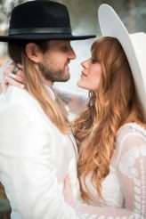 Southern Lodge Wedding with Modern Bohemian Styling & The Guests All in White (53)