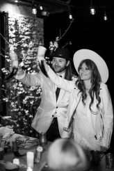 Southern Lodge Wedding with Modern Bohemian Styling & The Guests All in White (57)