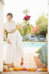 Colourful & Creative Poolside Wedding in Palm Springs (74)