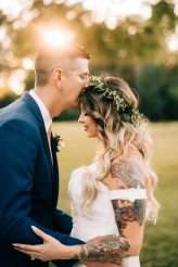 Vintage Bohemian Taxidermy Succulent Tattooed Bride 72