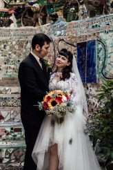 Vintage Rockabilly Meets Back to the Future Inspired Wedding at Philadelphia’s Magic Gardens (32)