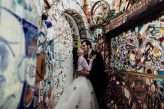 Vintage Rockabilly Meets Back to the Future Inspired Wedding at Philadelphia’s Magic Gardens (41)