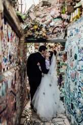 Vintage Rockabilly Meets Back to the Future Inspired Wedding at Philadelphia’s Magic Gardens (43)