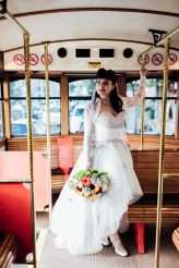 Vintage Rockabilly Meets Back to the Future Inspired Wedding at Philadelphia’s Magic Gardens (54)