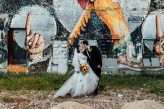 Vintage Rockabilly Meets Back to the Future Inspired Wedding at Philadelphia’s Magic Gardens (55)