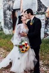 Vintage Rockabilly Meets Back to the Future Inspired Wedding at Philadelphia’s Magic Gardens (57)