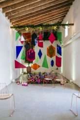 colourful meets industrial warehouse laidback spanish wedding 31