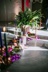 colourful meets industrial warehouse laidback spanish wedding 35