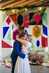 colourful meets industrial warehouse laidback spanish wedding 56