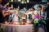 colourful meets industrial warehouse laidback spanish wedding 71