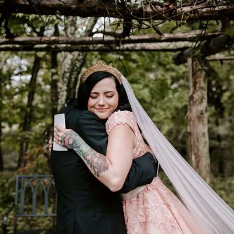 A Romantic, Nature-Filled, Disney Fairytale Wedding with the Bride in Pink! (22)