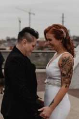 Pedestrian Bridge Elopement | LGBT Nashville Wedding Photographe