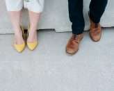 Lazy Las Vegas Elopement Ombre Dip Dye Veil Succulents Bridal Culottes 15