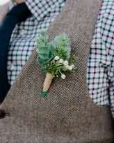 Lazy Las Vegas Elopement Ombre Dip Dye Veil Succulents Bridal Culottes 16