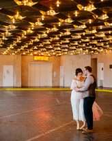 Lazy Las Vegas Elopement Ombre Dip Dye Veil Succulents Bridal Culottes 21