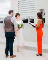 Lazy Las Vegas Elopement Ombre Dip Dye Veil Succulents Bridal Culottes 6